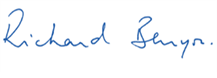 Signature of Lord Richard Benyon